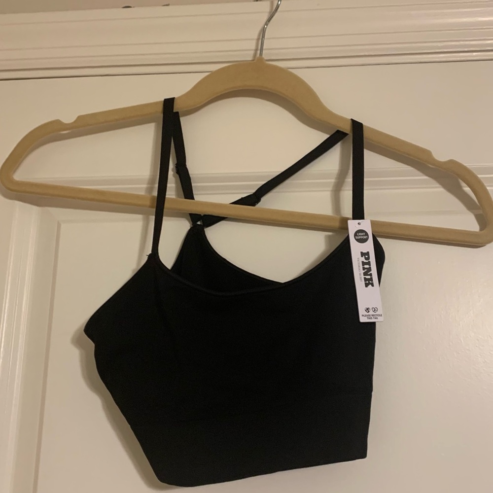 NWT Pink Victoria Secret Light Support Sports Bra Size Small
